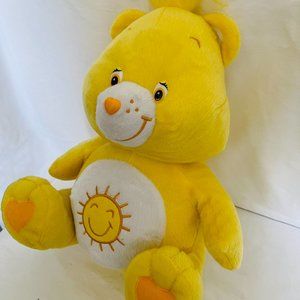 CARE BEARS Yellow 12" Plush. NWT